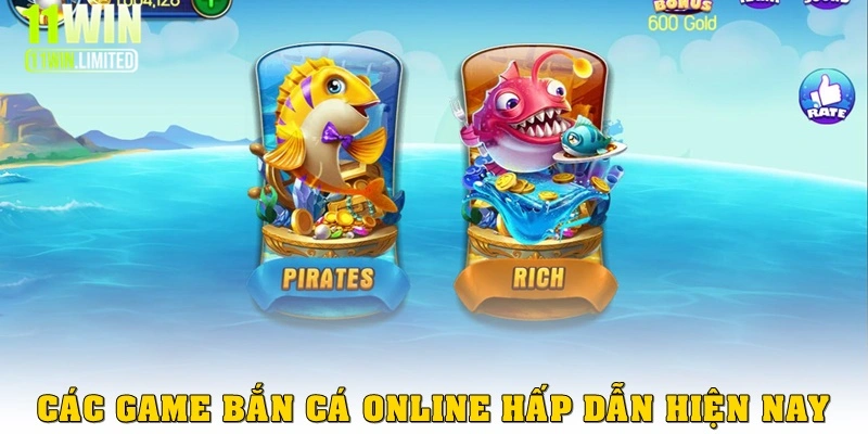 Top các game bắn cá online hấp dẫn hiện nay 